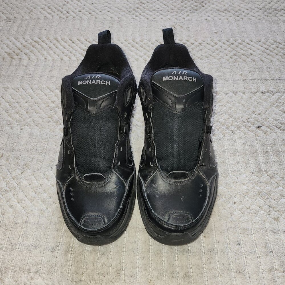 Nike Air Monarch IV Black Sneakers Men’s Size 10.5 Comfort Trainer - Picture 9 of 11